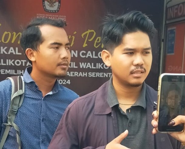 Foto : Gilang, selaku Presiden Koalisi Pemuda Malang Bersuara (KPMB)