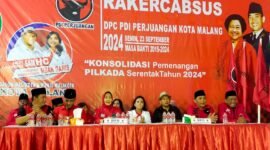Foto : Rapat Kerja Cabang Khusus (Rakercabsus) yang di gelar DPC PDI Perjuangan Kota Malang