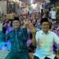 Foto : Paslon Abadi hadir di kediaman H Achsanoel Ludzfi dan Hj Aisyah Ludzfi  di Mergosono