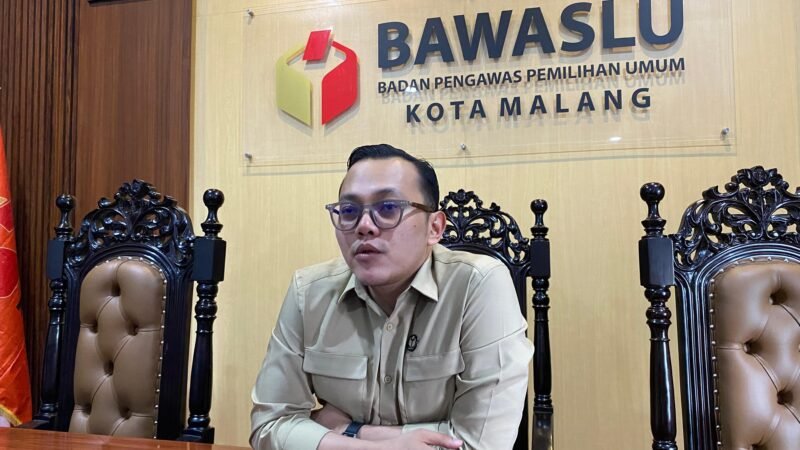 Foto : Hamdan Akbar Safara S.AP. selakuk Koordinaror Divisi Penanganan Pelanggaran, Data dan Informasi Bawaslu Kota Malang