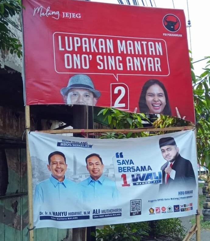 Foto : APK milik HC-Ganis yang rusak di wilayah Kedungkandang (ist)