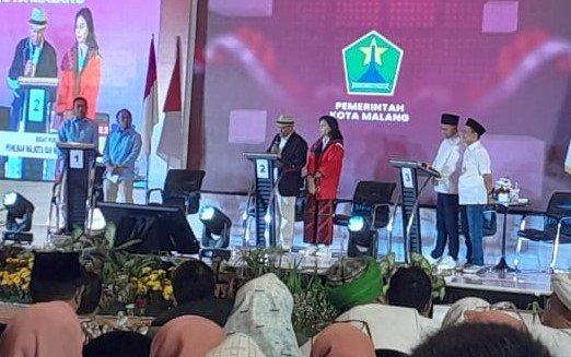 Foto : Debat perdana calon Walikota dan Wakil walikota Malang