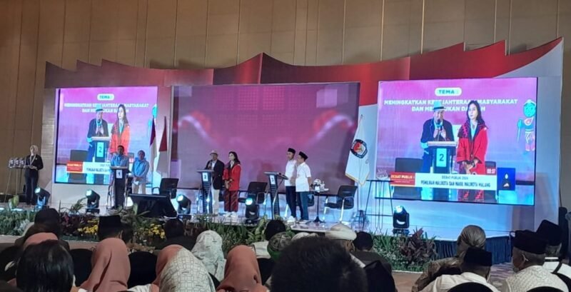 Foto : Debat Perdana Calon Walikota dan Wakil Walikota Malang 