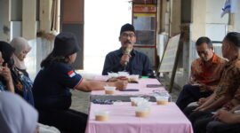 Ket foto. H. Imam Zuhdi saat memberikan sambutan pada rapat konsolidasi DPP Yayasan MPR di Kota Batu 