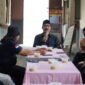 Ket foto. H. Imam Zuhdi saat memberikan sambutan pada rapat konsolidasi DPP Yayasan MPR di Kota Batu 