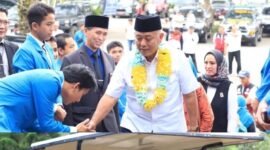 Ket foto. Bupati Malang saat berada di kampus IISB Thursina Kecamatan Dau
