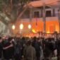 Keterangan: Demonstrasi menolak UU TNI di depan  Gedung DPRD Kota Malang (23/03)