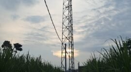 Tower BTS di Dusun Boro Bugis Desa Saptorenggo Kecamatam Pakis (12/04)