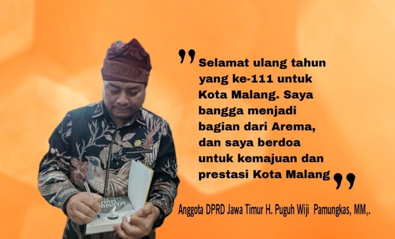 anggota DPRD Jawa Timur dari Fraksi PKS, H. Puguh Wiji  Pamungkas,