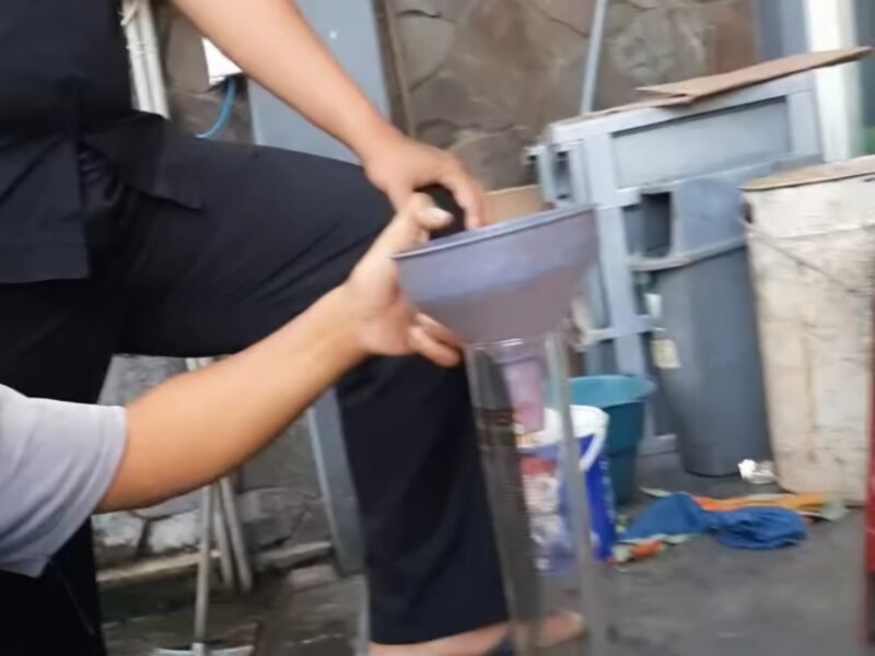Keterangan : tangkapan layar Video saat konsumen meminta di ukur ulang di kokasi SPBU