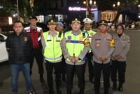 Kombes Pol Nanang didampingi Wapolresta Malang Kota AKBP Oskar Syamsuddin, SIK, MT dan seluruh PJU Polresta Malang Kota