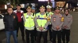 Kombes Pol Nanang didampingi Wapolresta Malang Kota AKBP Oskar Syamsuddin, SIK, MT dan seluruh PJU Polresta Malang Kota