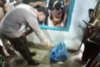 Keterangan foto: TKP penemuan Jasad Bayi (dok humas Polres Malang)