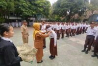 keterangan: foto salah kegiatan MPLS di SMPN 1 Tumpang Kabupaten Malang