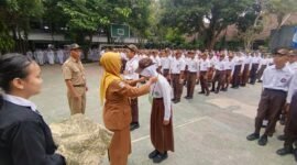 keterangan: foto salah kegiatan MPLS di SMPN 1 Tumpang Kabupaten Malang