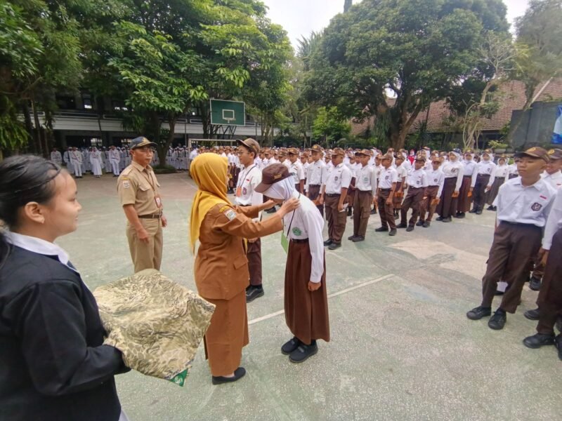 keterangan: foto salah kegiatan MPLS di SMPN 1 Tumpang Kabupaten Malang