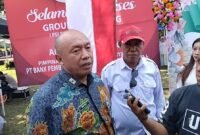 Kepala Diskopindag Kota Malang, Eko Sri Yuliadi, saat dikonfirmasi wartawan terkait pembangunan gedung UMKM (Foto : Yoen/Pendoposatu)