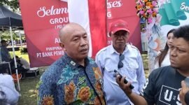 Kepala Diskopindag Kota Malang, Eko Sri Yuliadi, saat dikonfirmasi wartawan terkait pembangunan gedung UMKM (Foto : Yoen/Pendoposatu)