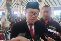 Ket foto. Kepala Dinas Kesehatan Kabupaten Malang, drg Wijanto Wijoyo saat memberikan keterangan usai pelantikan 