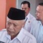 ket foto. Bupati Malang H.M Sanusi saat memberikan keterangan pada awak media perihal pelantikan Sekretaris Daerah dan Kepala Dinas Kesehatan Yang baru