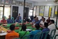 Ket foto. Perumda Tirta Kanjuruhan Malang saat menggelar rapat koordinasi dengan Forkopimcam Gondanglegi