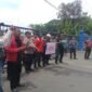 Dokumen foto FPKSM saat aksi didepan Pabrik Aqua Gondang Wetan