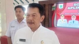 Ket foto. Plt Kepala Dinas Komunikasi dan Informatika Kabupaten Malang, Drs Atsalis Supriyanto saat ditemui awak media 
