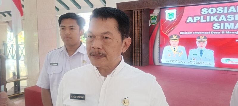 Ket foto. Plt Kepala Dinas Komunikasi dan Informatika Kabupaten Malang, Drs Atsalis Supriyanto saat ditemui awak media 