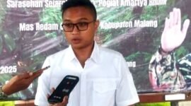 ket foto. Wakil Ketua Komisi I DPRD Kabupaten Malang Redam Guruh Krismantara S.H saat di wawancara media