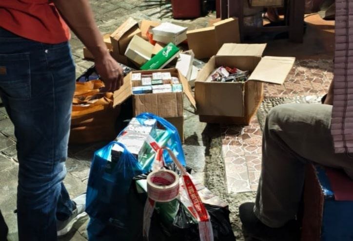 ket foto. harang bukt yang berhasil diamankan Kantor Bea Cukai Malang 