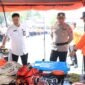 Ket foto. Kapolres Malang AKBP Danang Setiyo PS, bersama Sekretaris Daerah kabupaten Malang, Budiar Anwar saat mengecek perlengkapan dan kesiapan tanggap bencana 