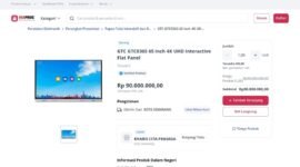 Ket foto. Ilustrasi foto pemenang pengadaan smartboard 