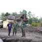 Ket foto. Prajurit TNI dari Divif 2 Kostrad saat berada di lokasi bencana erupsi gunung Semeru