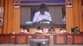 Ket foto. Rapat Paripurna DPRD kabupaten Malang pembahasan pembentukan Perda dan Raperda APBD tahun anggaran 2026