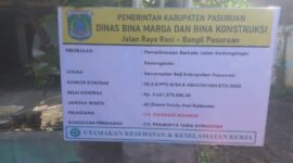 Dokumen foto : papan proyek CV. Sidodadi Makmur