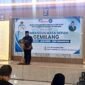 Ket foto. Bupati Malang H.M Sanusi saat memberikan sambutan pada acara sosialisasi 