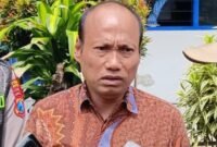 Ket foto. Kepala Bidang Pengelolaan Taman Nasional (PTN) Wilayah I Balai Besar TNBTS, Bambang Suriyono, saat diwawancara awak media 