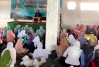 Ket foto. Salah satu kegiatan wujud kolaborasi antara Muslimat NU dan RS Madinah Pujon berubah pengajian sehat