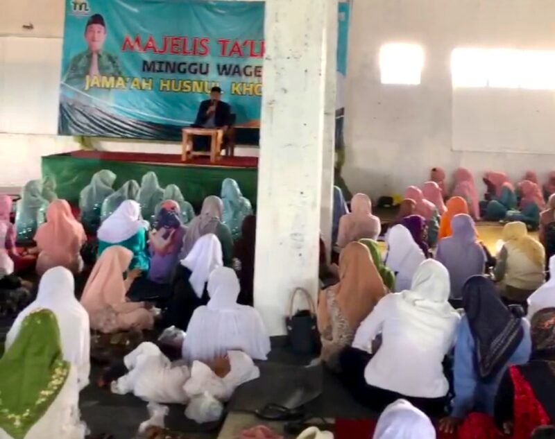 Ket foto. Salah satu kegiatan wujud kolaborasi antara Muslimat NU dan RS Madinah Pujon berubah pengajian sehat