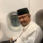 KH Habib Mustofa asal Tuban, di Pesawat Batik Air yang gagal mendarat di Surabaya. Foto: dok.