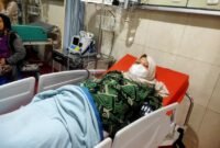 Ket foto. Pasien yang memerlukan uluran bantuan saat ini masih di rawat di RSUD Kanjuruhan Malang 