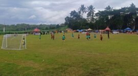 Ket foto. Turnamen sepakbola usia Sekolah Dasar Sumberejo Cup 