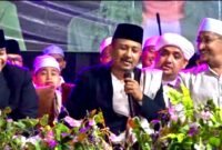 Ket foto. Tausiyah Habib Musthofa Alaydrus di Lawang Bersholawat 