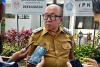 Ket foto. drg. Wiyanto Wijoyo Kepala Dinas Kesehatan Kabupaten Malang saat diwawancara awak media 