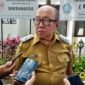 Ket foto. drg. Wiyanto Wijoyo Kepala Dinas Kesehatan Kabupaten Malang saat diwawancara awak media 
