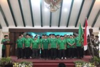 Ket foto. Pelantikan pengurus baru GP Ansor Kabupaten Malang 