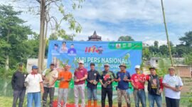 Ket foto. aksi tanam 1000 pohon dan tebar benih ikan nila dalam rangka HPN tahun 2026
