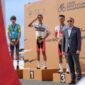 Ket foto. Pembalap asal Universitas Insan Budi Utomo (UIBU), Muhammad Syelhan Nurrahmat, sukses meraih medali emas dan mengamankan gelar juara pada ajang bergengsi Asian Road Cycling Championship 2026 yang berlangsung di Al-Qassim, Arab Saudi,