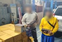 Ket foto. Barang bukti yang berhasil di sita petugas dari Kantor Bea dan Cukai Tipe Madya Malang