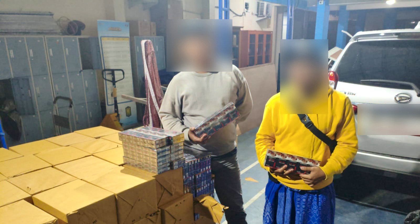 Patroli Malam Bea Cukai Malang Bongkar Peredaran 238 Ribu Batang Rokok Ilegal, Negara Selamatkan Rp177 Juta Oplus_16908288
